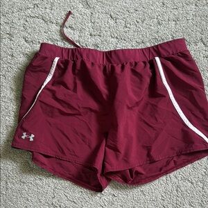 Under Armour Women's Maroon Running Shorts